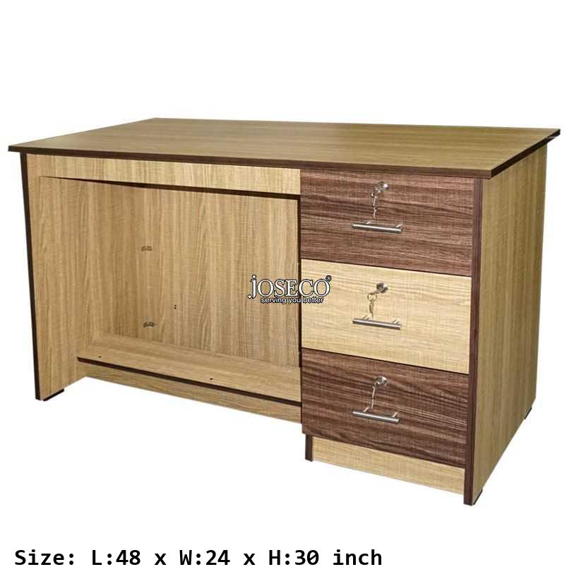 Legion Table with 3 Drawer-size